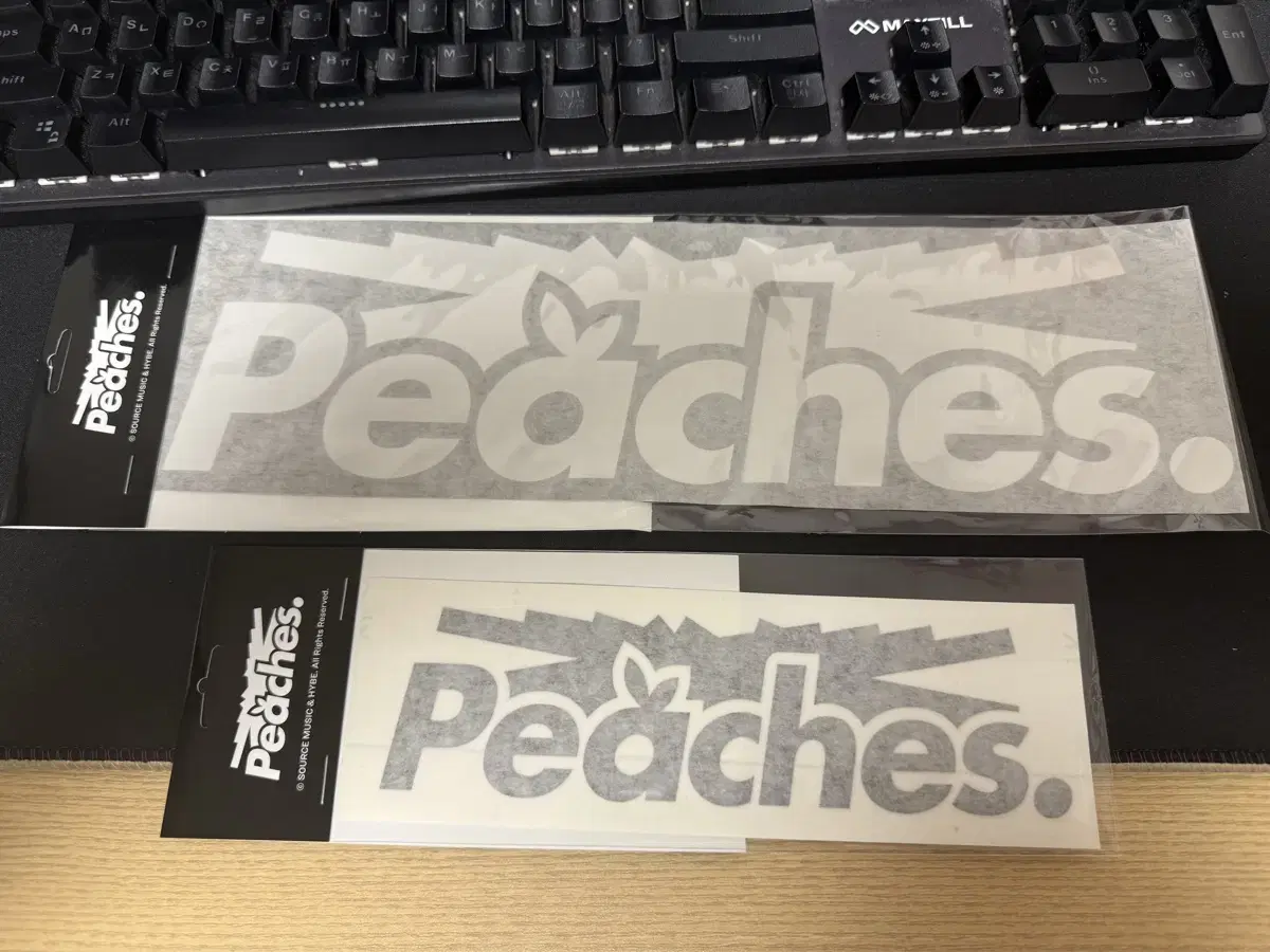 피치스 르세라핌 스티커 peaches X lesserafim